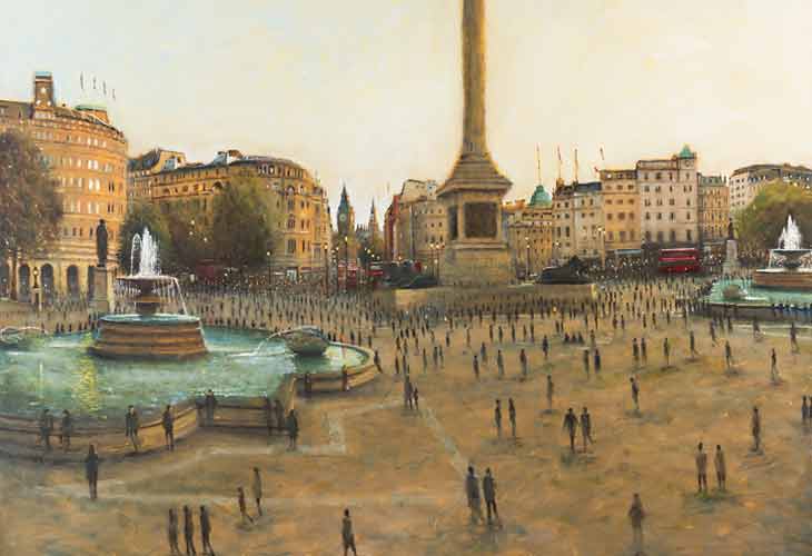 Clive McCartney Morning Sun The Mall Painting London contemporary art image