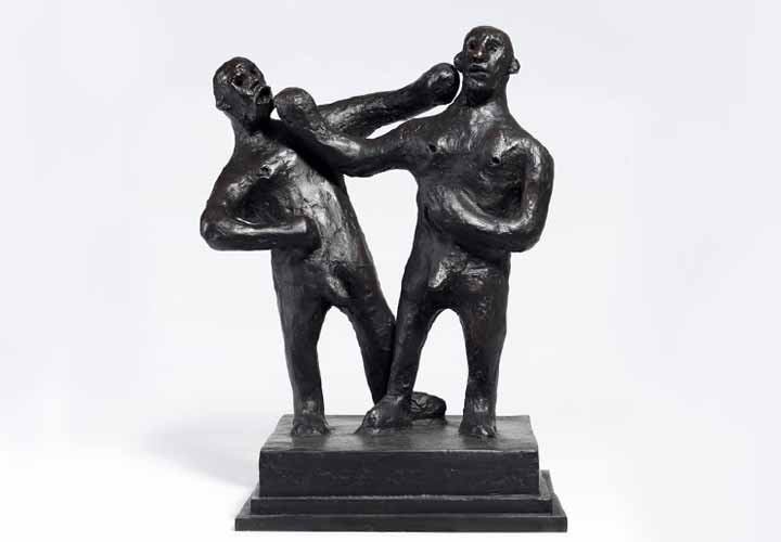 James Mortimer boxers sculpture image
