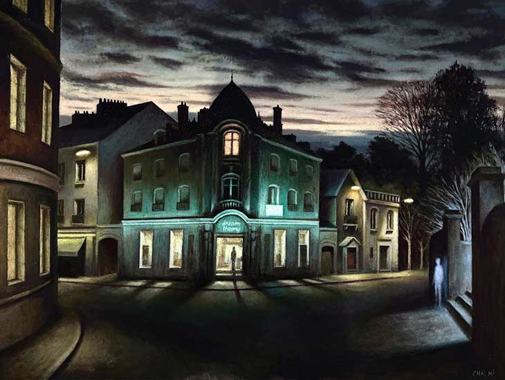 Marc Chamlé painting