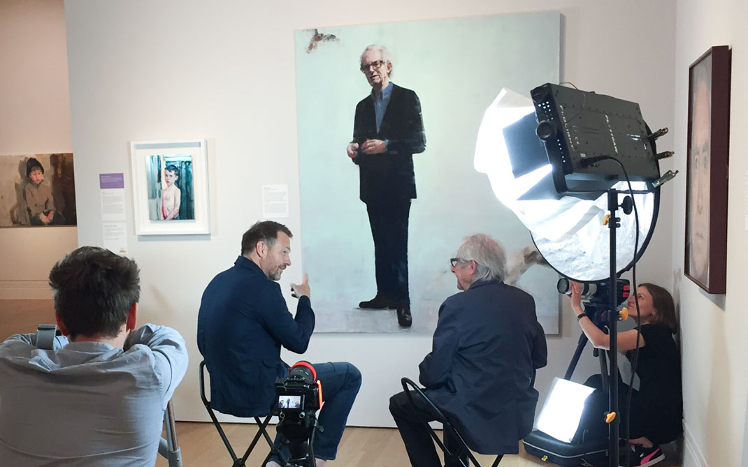 Richard Twose Ken Loach Portrait Painting interview image